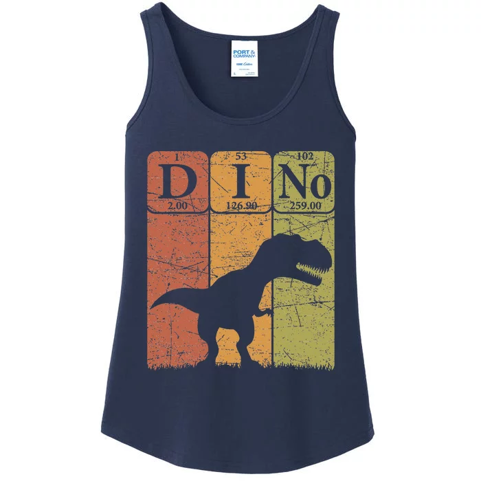 Dinosaur Periodic Table Elements T Rex Dino Paleontologist Ladies Essential Tank