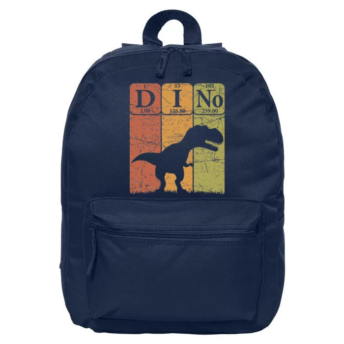 Dinosaur Periodic Table Elements T Rex Dino Paleontologist 16 in Basic Backpack