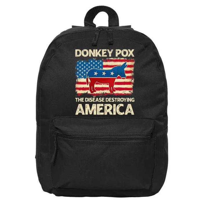 Donkey Pox The Disease Destroying America Funny Donkeypox 16 in Basic Backpack