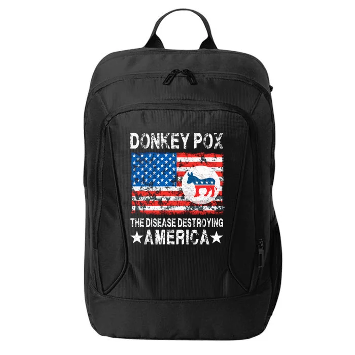 Donkey Pox The Disease Destroying America Vintage Look City Backpack