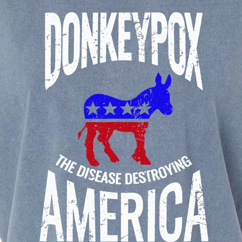 Donkey Pox The Disease Destroying America Funny Donkeypox Garment-Dyed Women's Muscle Tee