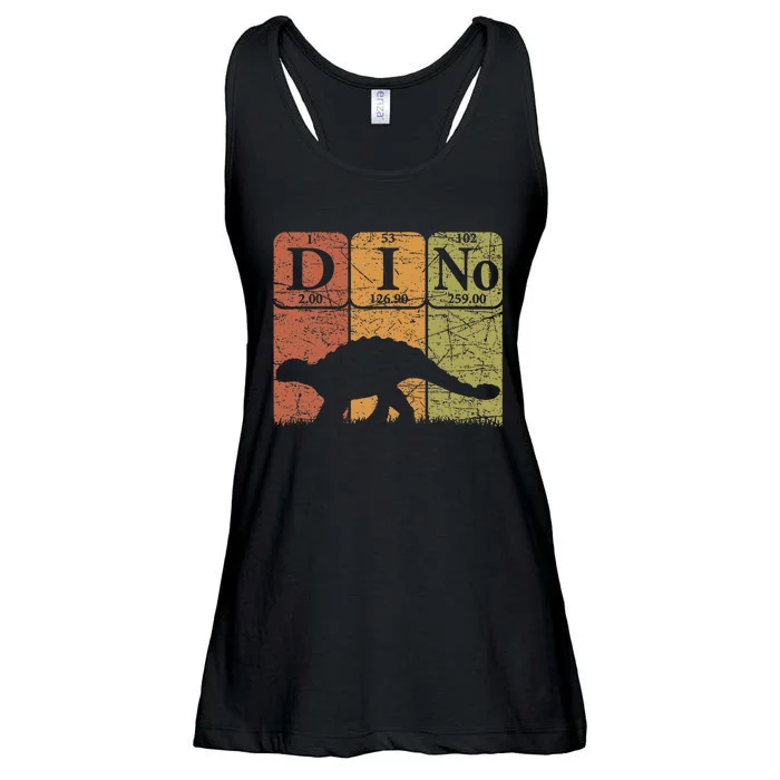 Dinosaur Periodic Table Elements Ankylosaurus Paleontologist Ladies Essential Flowy Tank