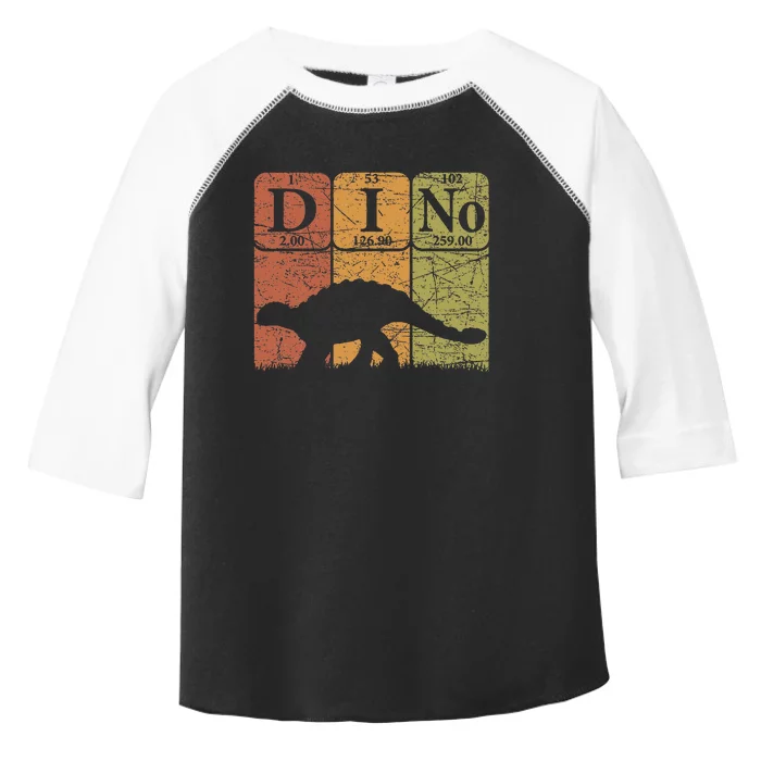 Dinosaur Periodic Table Elements Ankylosaurus Paleontologist Toddler Fine Jersey T-Shirt