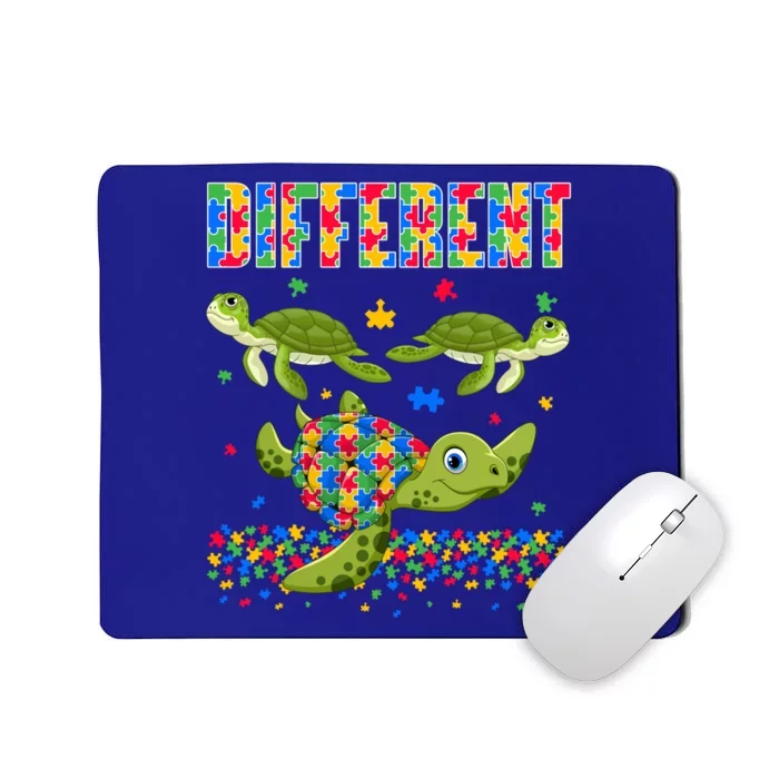 Different Puzzle Turtle Autism Awareness Day Autistic Gift Mousepad