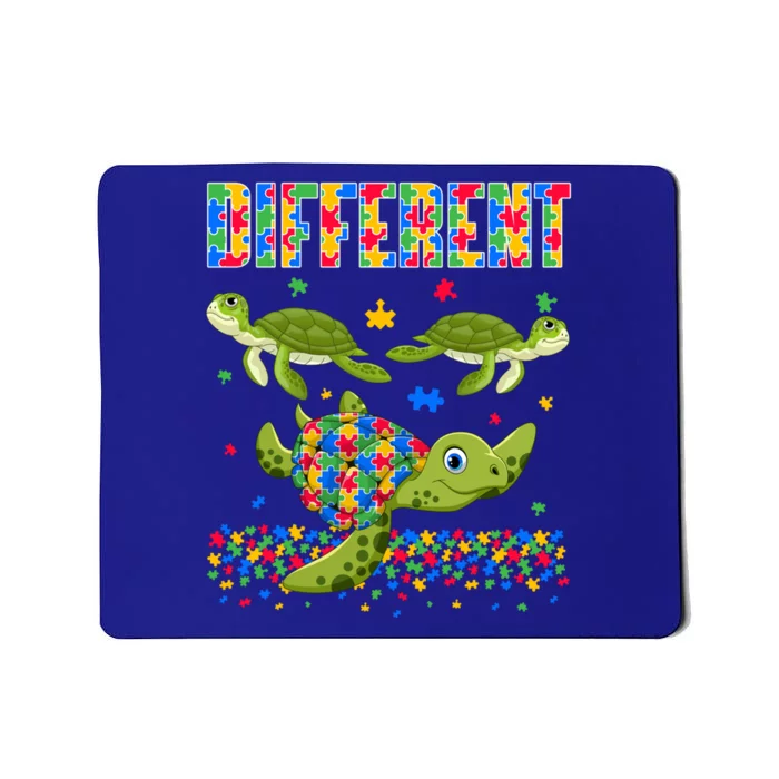 Different Puzzle Turtle Autism Awareness Day Autistic Gift Mousepad