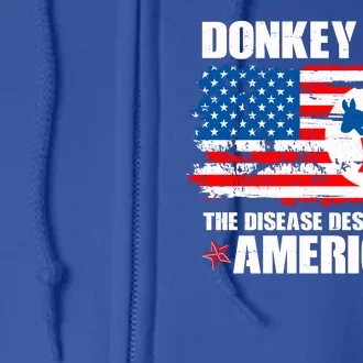 Donkey Pox The Disease Destroying America Full Zip Hoodie