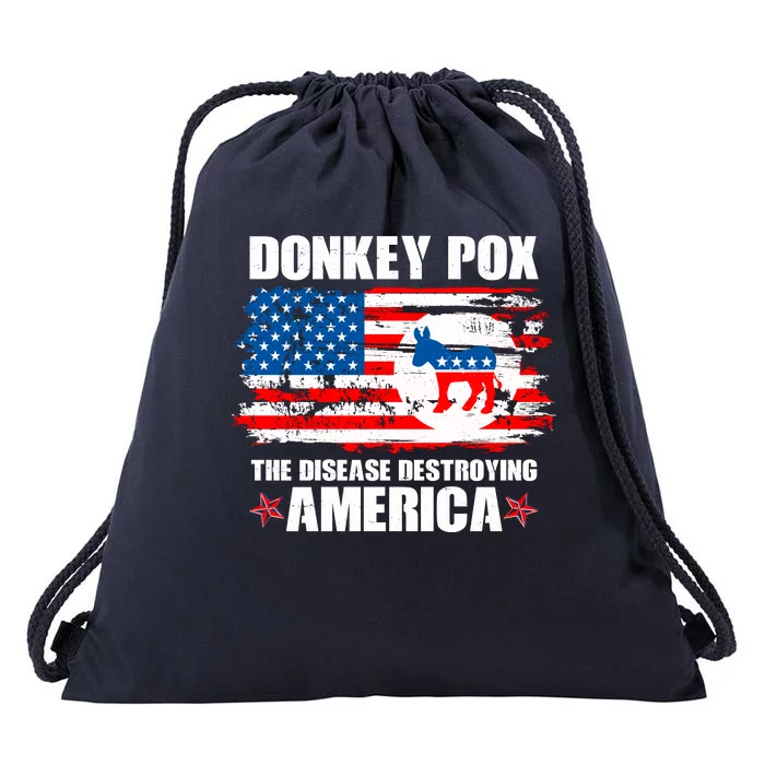 Donkey Pox The Disease Destroying America Drawstring Bag