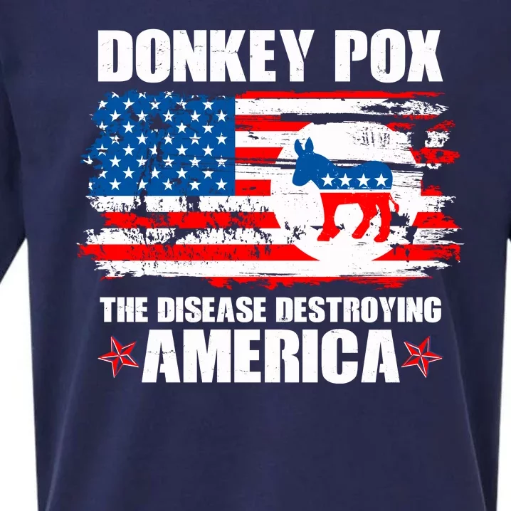 Donkey Pox The Disease Destroying America Sueded Cloud Jersey T-Shirt