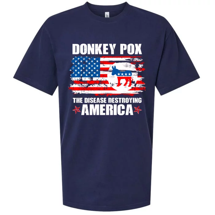 Donkey Pox The Disease Destroying America Sueded Cloud Jersey T-Shirt