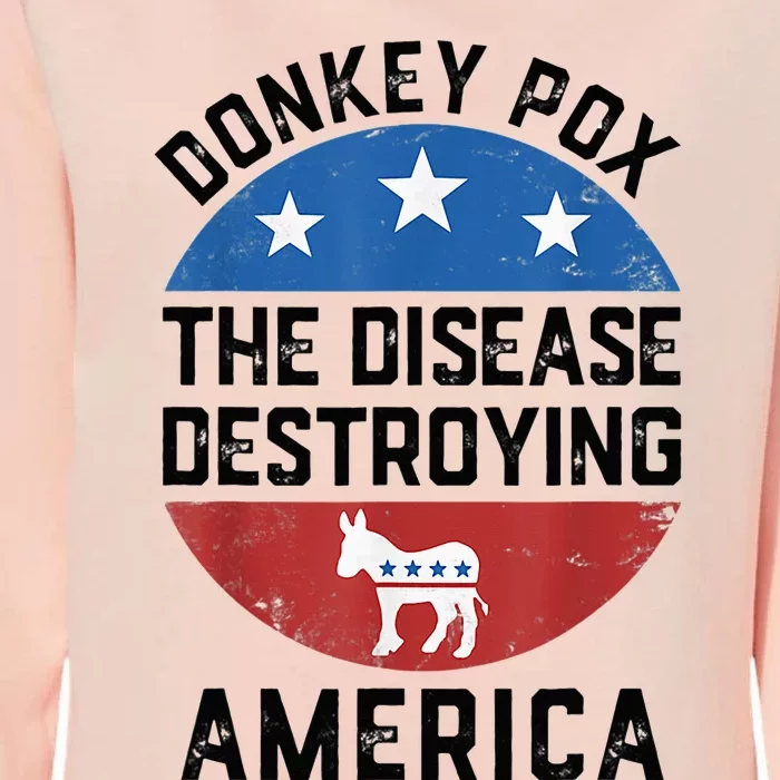 Donkey Pox The Disease Destroying America Donkeypox Back Womens California Wash Sweatshirt