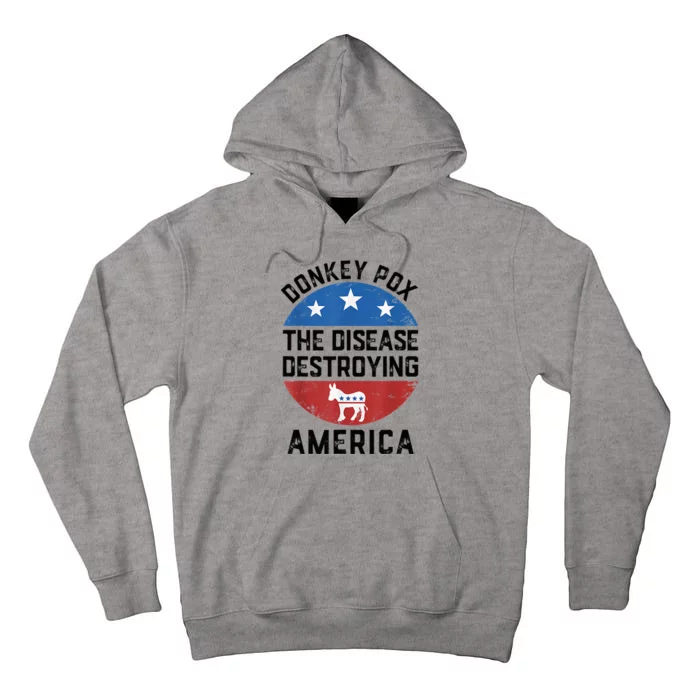 Donkey Pox The Disease Destroying America Donkeypox Back Tall Hoodie