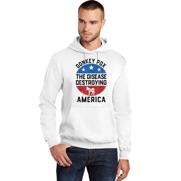 Donkey Pox The Disease Destroying America Donkeypox Back Hoodie