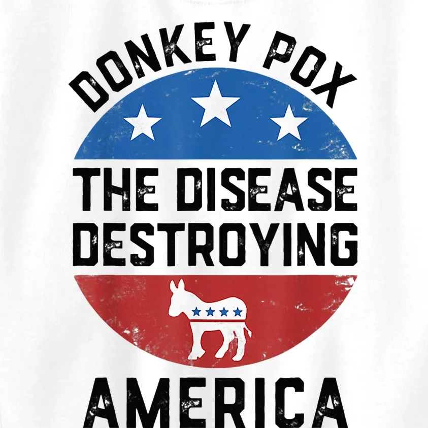 Donkey Pox The Disease Destroying America Donkeypox Back Kids Sweatshirt