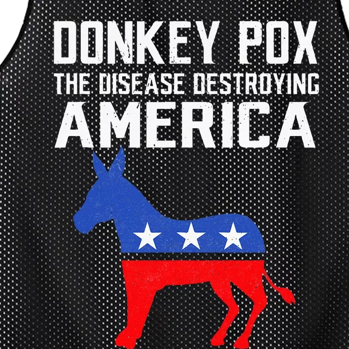 Donkey Pox The Disease Destroying America Mesh Reversible Basketball Jersey Tank