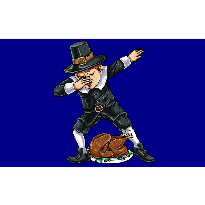 Dabbing Pilgrim Turkey Thanksgiving Funny Gift Bumper Sticker