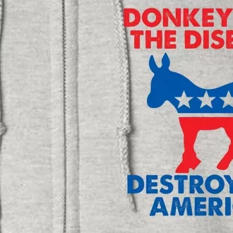 Donkey Pox The Disease Destroying America DonkeyPox Full Zip Hoodie