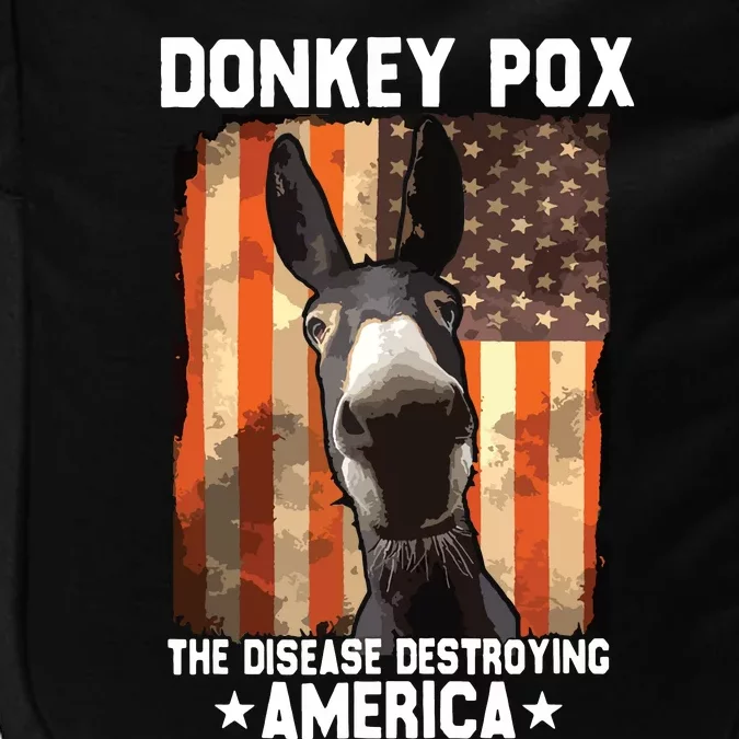 Donkey Pox The Disease Destroying America Donkeypox Funny Impact Tech Backpack