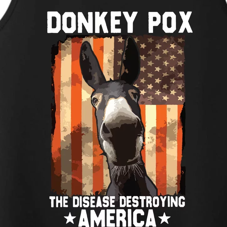 Donkey Pox The Disease Destroying America Donkeypox Funny Performance Tank