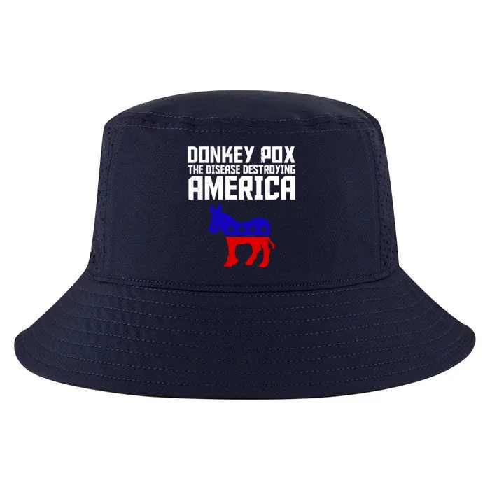 Donkey Pox The Disease Destroying America Anti Biden Cool Comfort Performance Bucket Hat