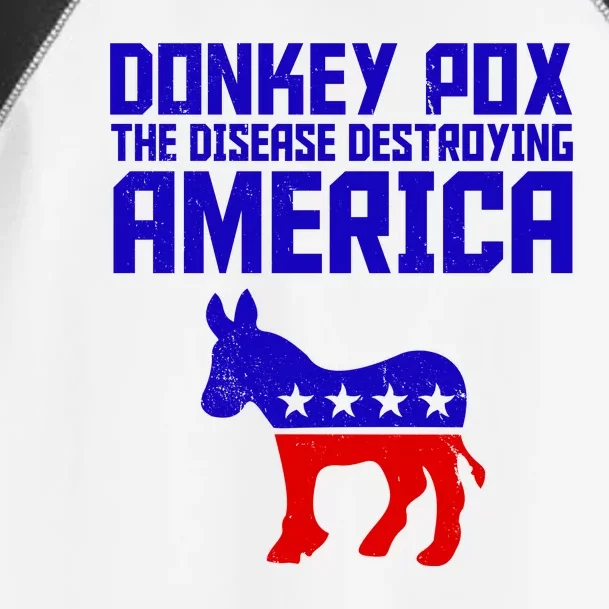 Donkey Pox The Disease Destroying America Anti Biden Toddler Fine Jersey T-Shirt