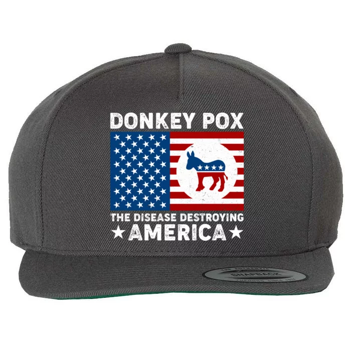 Donkey Pox The Disease Destroying America Wool Snapback Cap