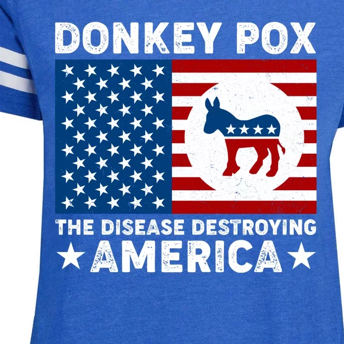 Donkey Pox The Disease Destroying America Enza Ladies Jersey Football T-Shirt