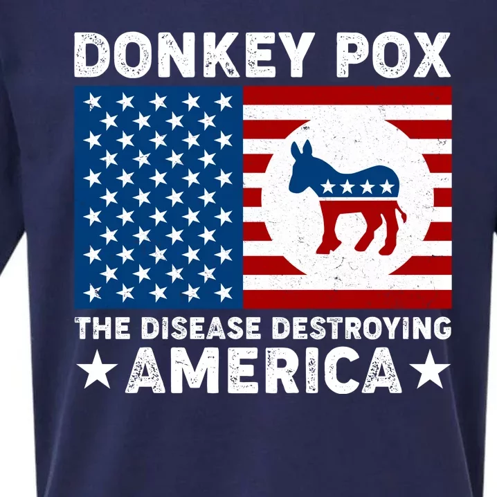 Donkey Pox The Disease Destroying America Sueded Cloud Jersey T-Shirt