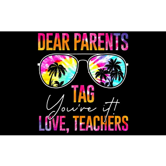 Dear Parents Tag Youre It Love Teachers Tie Dye Funny Gifts Bumper Sticker