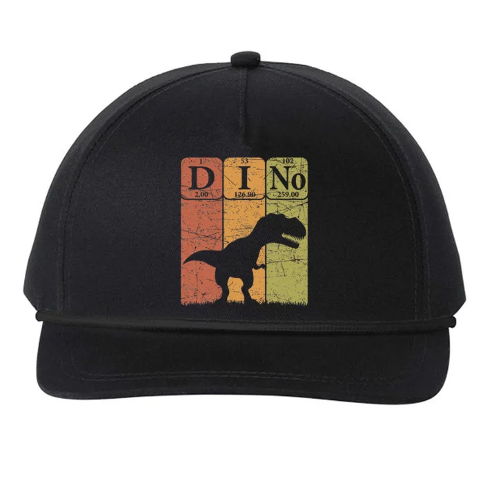 Dinosaur Periodic Table Elements T Rex Dino Paleontologist Snapback Five-Panel Rope Hat