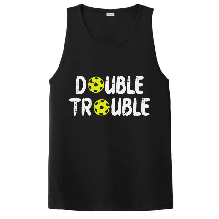 Double Pickleball Trouble Pickle Ball Matching Performance Tank