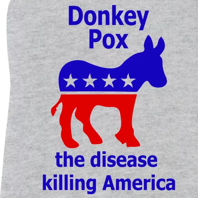 Donkey Pox The Disease Killing America Anti Liberal Women's Racerback Tank