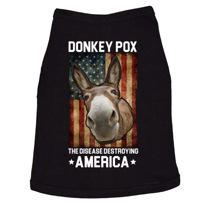 Donkey Pox The Disease Destroying America Funny Doggie Tank