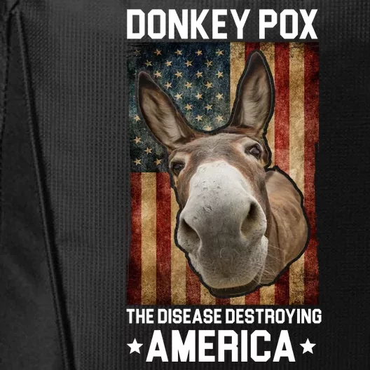 Donkey Pox The Disease Destroying America Funny City Backpack