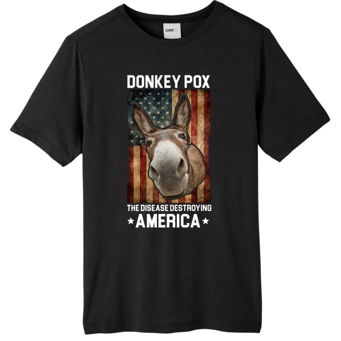 Donkey Pox The Disease Destroying America Funny ChromaSoft Performance T-Shirt