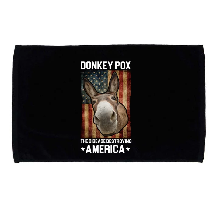 Donkey Pox The Disease Destroying America Funny Microfiber Hand Towel