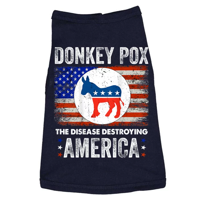 Donkey Pox The Disease Destroying America Funny Doggie Tank