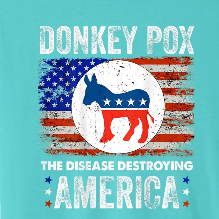 Donkey Pox The Disease Destroying America Funny ChromaSoft Performance T-Shirt