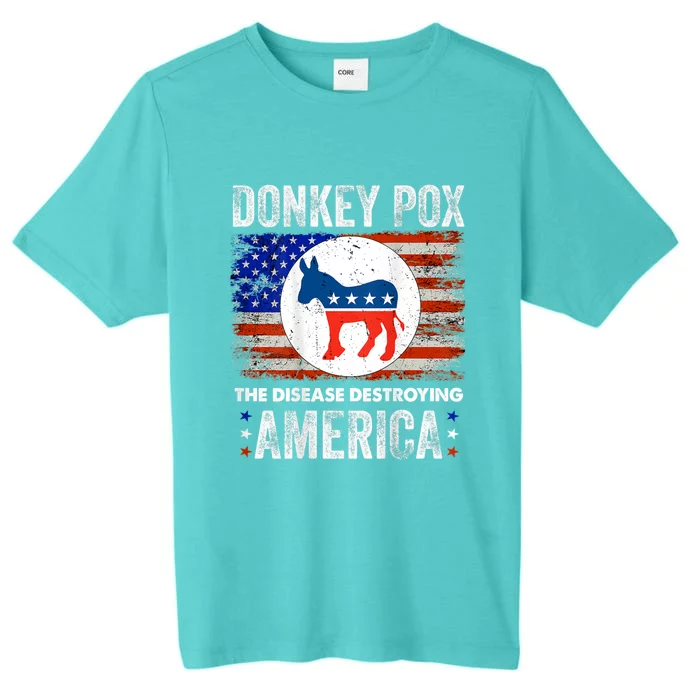 Donkey Pox The Disease Destroying America Funny ChromaSoft Performance T-Shirt