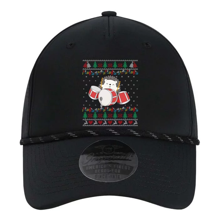 Drum Player Ugly Christmas Sweater Hedgehog Xmas Matching Meaningful Gift Performance The Dyno Cap