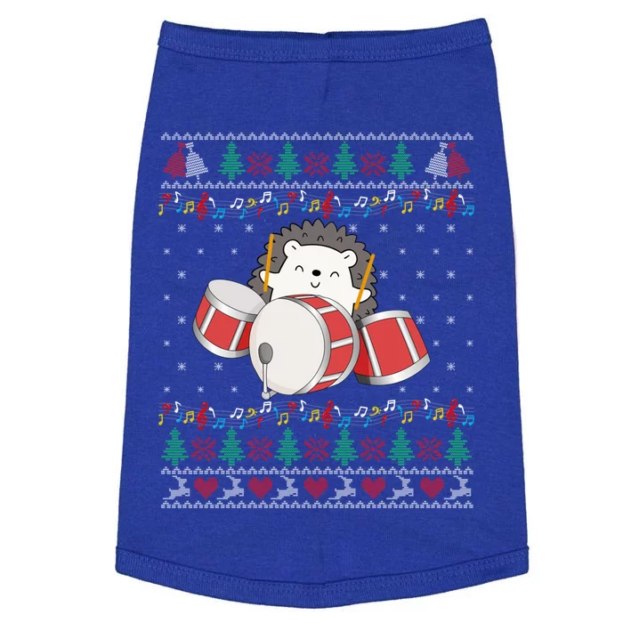 Drum Player Ugly Christmas Sweater Hedgehog Xmas Matching Meaningful Gift Doggie Tank