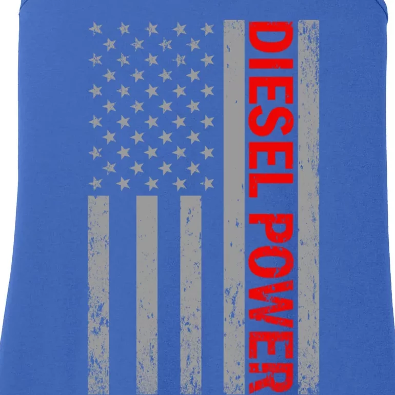 Diesel Power Usa Flag Truck Turbo Brothers Mechanic Gift Ladies Essential Tank