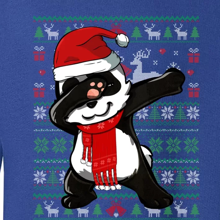 Dabbing Panda Ugly Christmas Sweater Party Costume Gift Toddler Sweatshirt