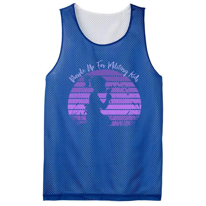 Dandelion Purple Up For Military Month Army Cute Gift Mesh Reversible Basketball Jersey Tank