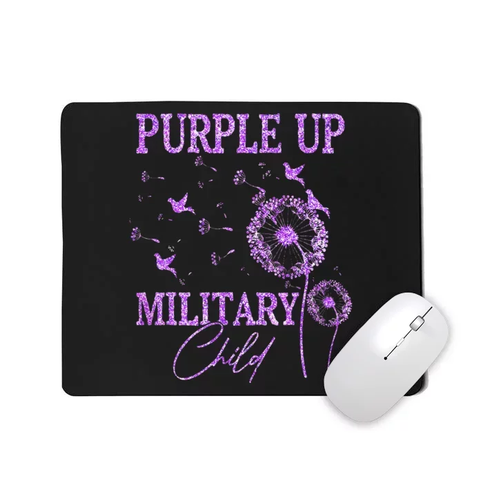 Dandelion Purple Up For Military Mousepad