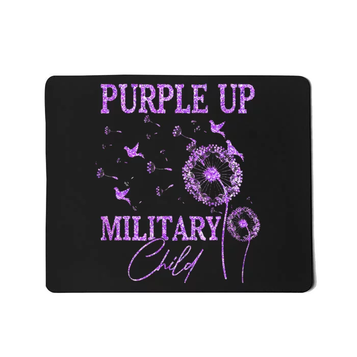 Dandelion Purple Up For Military Mousepad