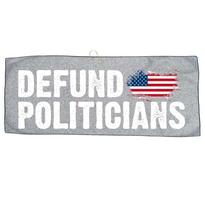 Defund Politicians United States Vintage Flag Large Microfiber Waffle Golf Towel