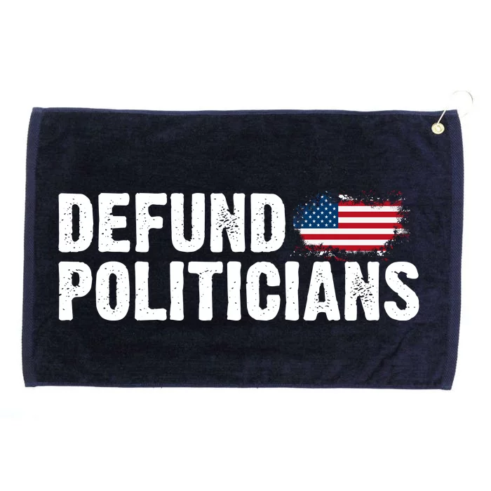 Defund Politicians United States Vintage Flag Grommeted Golf Towel