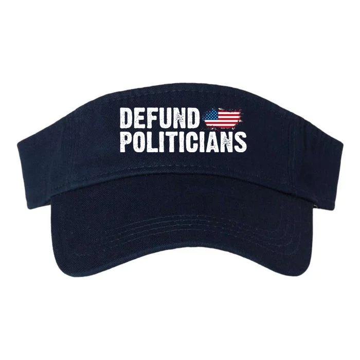 Defund Politicians United States Vintage Flag Valucap Bio-Washed Visor