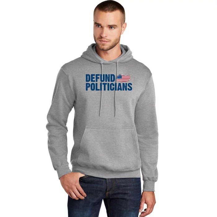 Defund Politicians United States Vintage Flag Hoodie