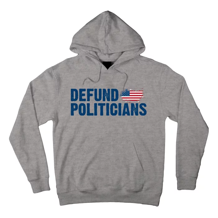 Defund Politicians United States Vintage Flag Hoodie